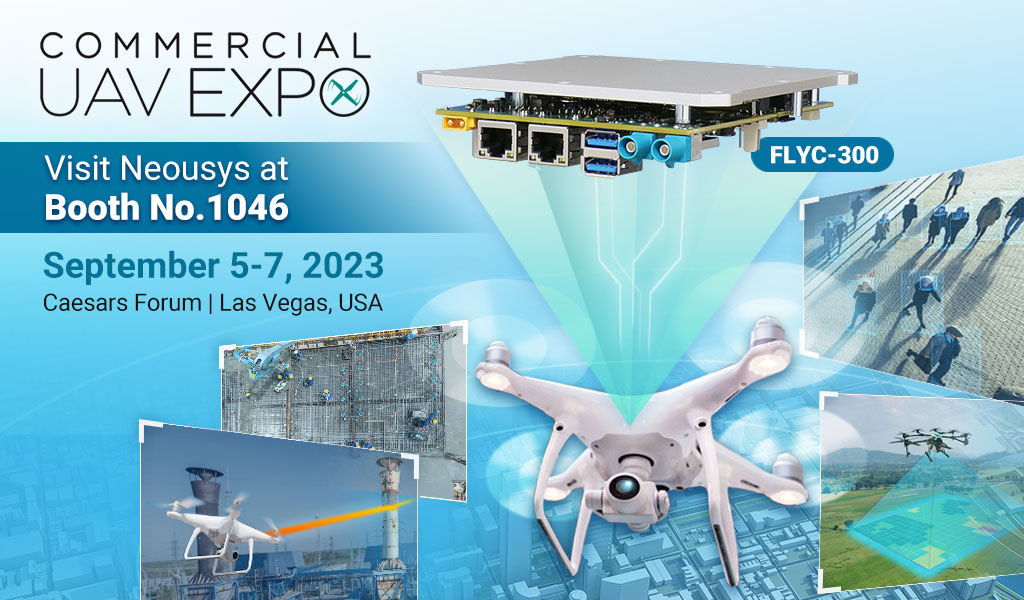 Neousys Technology Debuts FLYC-300, A Drone Mission Computer at Commercial UAV EXPO 2023