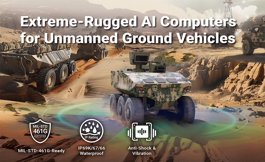 IP69K/IP67 Extreme-Rugged Embedded & GPU Computers for Unmanned Ground Vehicles