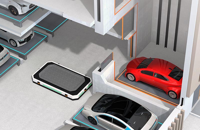Automated Robotic Valet Parking Systems