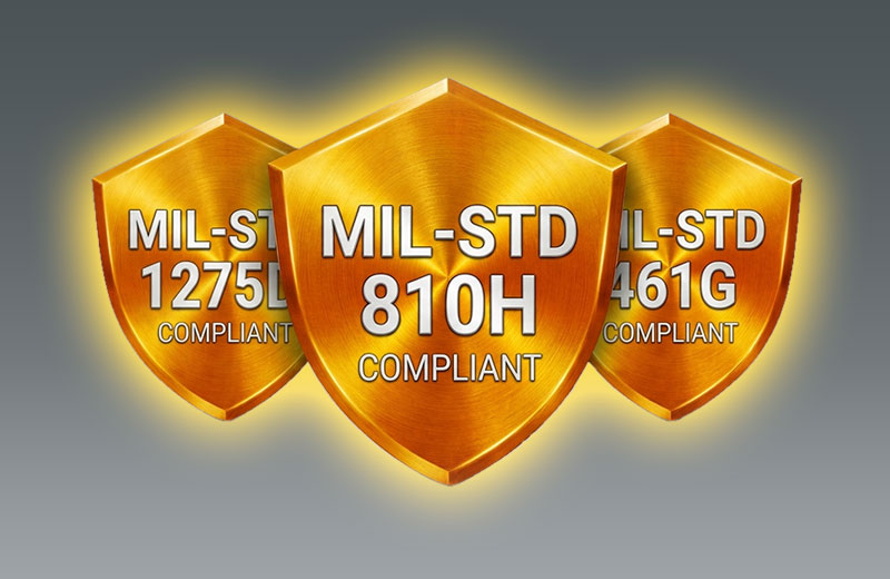 MIL-STD-810H · 461G · 1275D