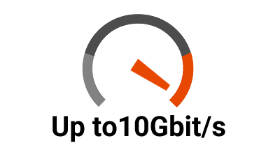 Support 1Gbit/s, 5Gbit/s and 10Gbit/s Bandwidth