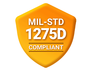 MIL-STD-1275D Compliant