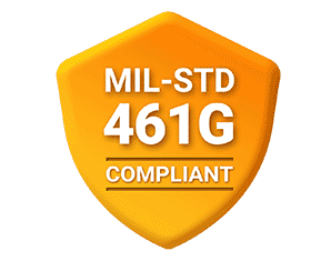 MIL-STD-461G Compliant