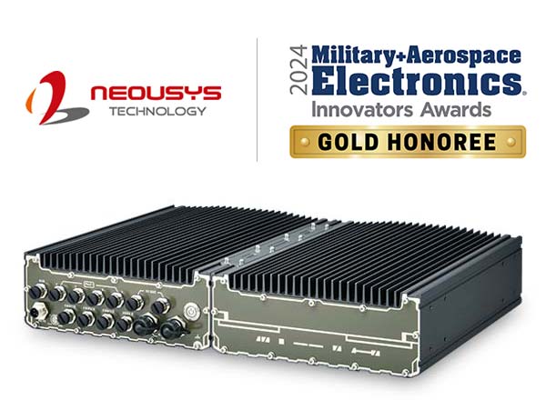 Neousys SEMIL-2000GC Series 19inch Rack Mount IP69K Waterproof GPU Computer, A Gold Honoree of 2024 Military & Aerospace Electronics Innovators Awards