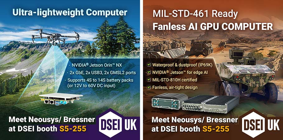 Neousys Showcases MIL-STD-461-Ready Defense Computers with Bressner at DSEI 2025